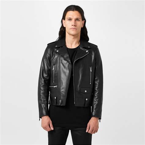 saint laurent leather biker jacket.